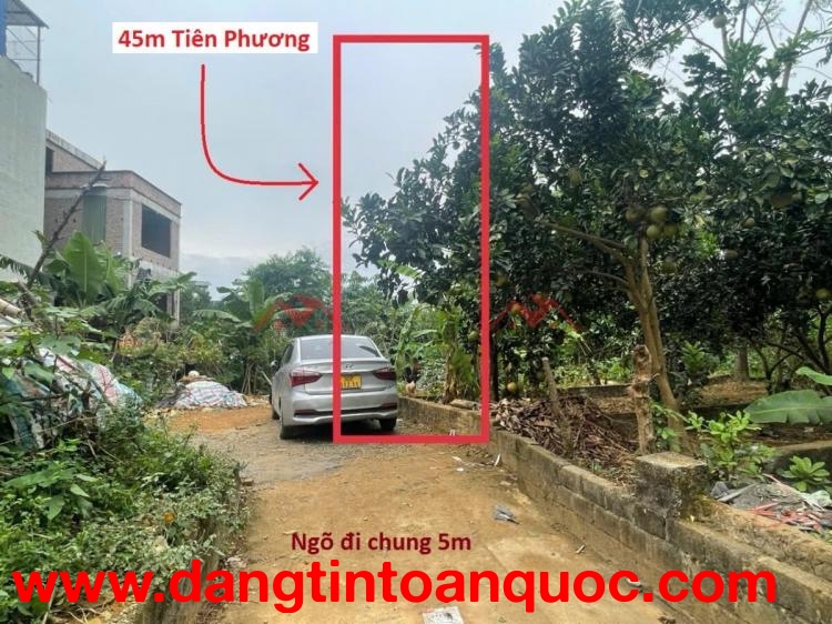 SIÊU PHẨM ĐẦU TƯ GIÁ CHỈ 1TY8 ĐÂT TẠI TIÊN PHƯƠNG-CHƯƠNG MỸ D/T:45M