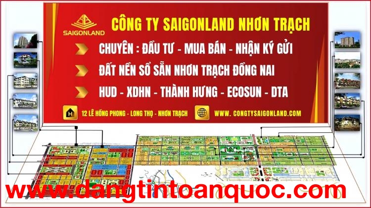 CÙNG SAIGONLAND TÌM KIẾM CƠ HỘI ĐẦU TƯ VÀ AN CƯ TẠI NHƠN TRẠCH, ĐỒNG NAI