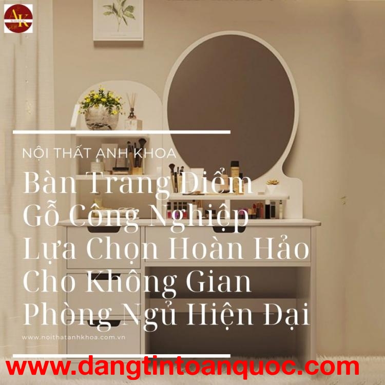 Bàn Trang Điểm Gỗ Công Nghiệp