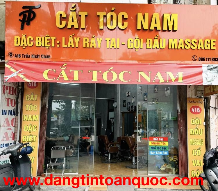 Sang nhượng quán tóc nam tại 416 Trần Khát Trân, Hai Bà Trưng