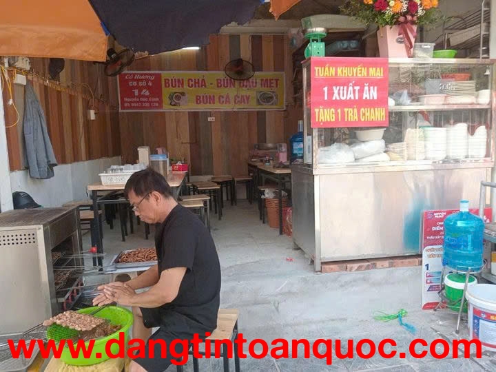 Sang nhượng cửa hàng bún chả, bún cá, bún đậu