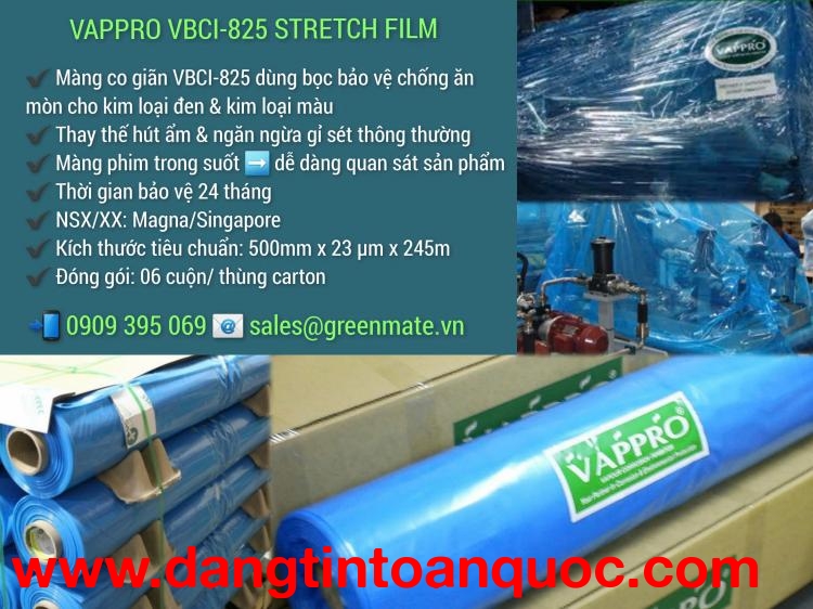 Màng co giãn chống ăn mòn Vappro VBCI-825 Stretch Film