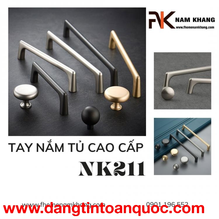 Tay nắm tủ dạng thanh cao cấp và tiện dụng NK211 | Zalo 0901 196 552