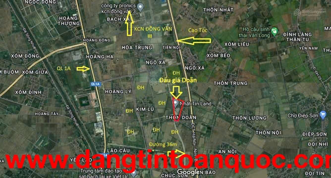 Rao bán 50 lô đất nền phân lô thôn Doãn, TX Duy Tiên, tỉnh Hà Nam 19tr/m2 cách Sun 3km giá rẻ gấp 3 