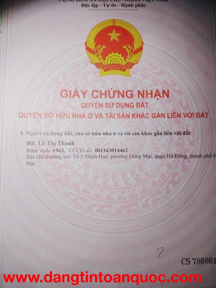 Chính chủ cần bán Nhanh Lô Đất Tại Tổ 15 - Yên Nghĩa - Hà Đông - Hà Nội.