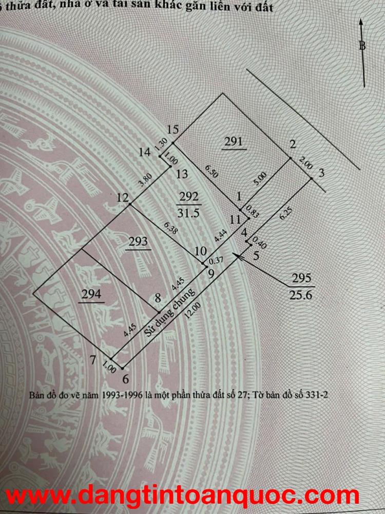 CHÍNH CHỦ CẦN BÁN MẢNH ĐẤT TẠI SỐ 5 NGÕ 189 NGÔ GIA TỰ - ĐỨC GIANG - LONG BIÊN - HÀ NỘI