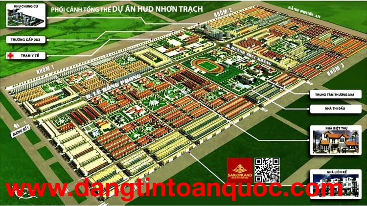 Saigonland Nhơn Trạch - Nhận ký gửi mua bán Đất nền sổ sẵn dự án Hud Nhơn Trạch