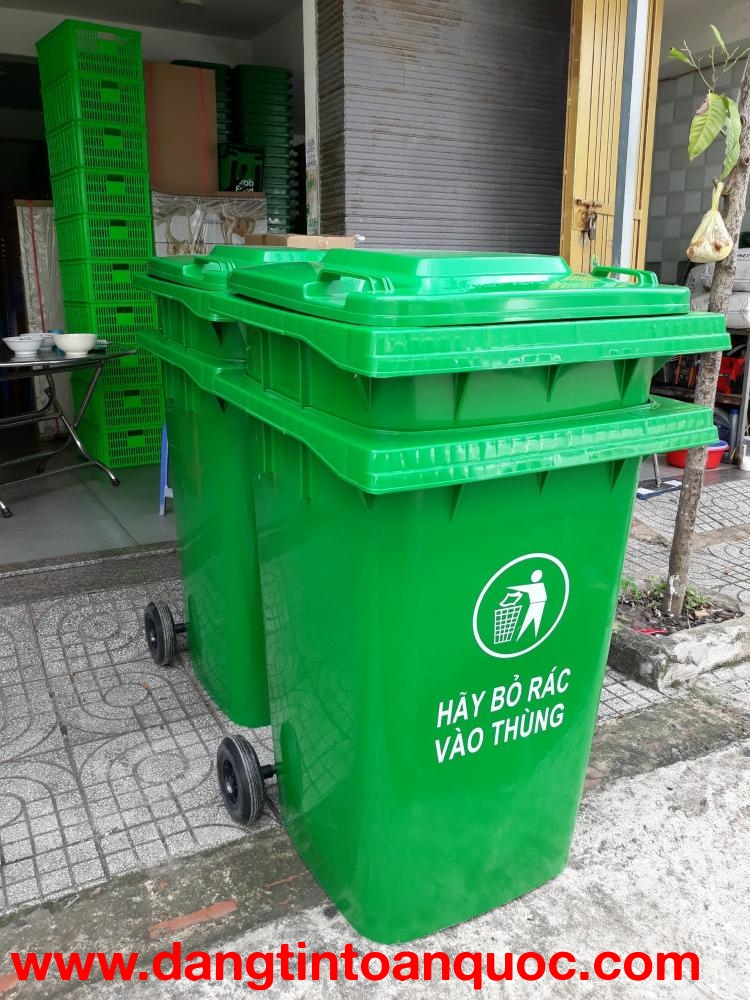 Thùng rác nhựa HDPE 360L