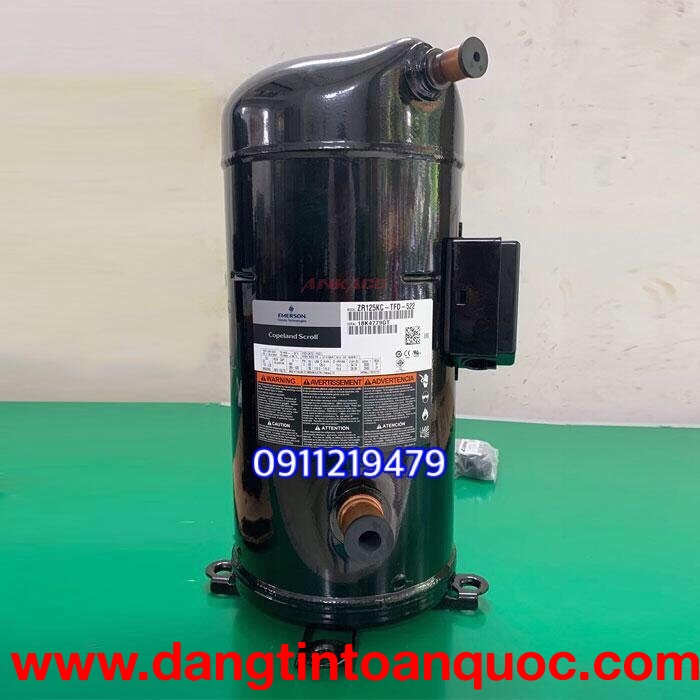 lắp đặt, cung ứng block lạnh Copeland 10hp ZR125KC-TFD-522, HL: 0911.219.479