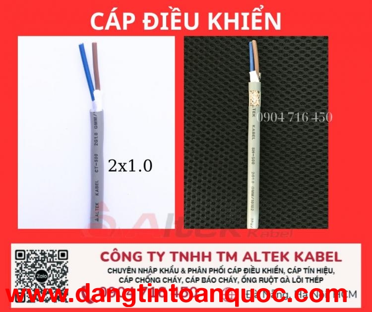 Cáp tín hiệu dvv 2x1.0 kho Sài Gòn, Đà Nẵng, Hà Nội