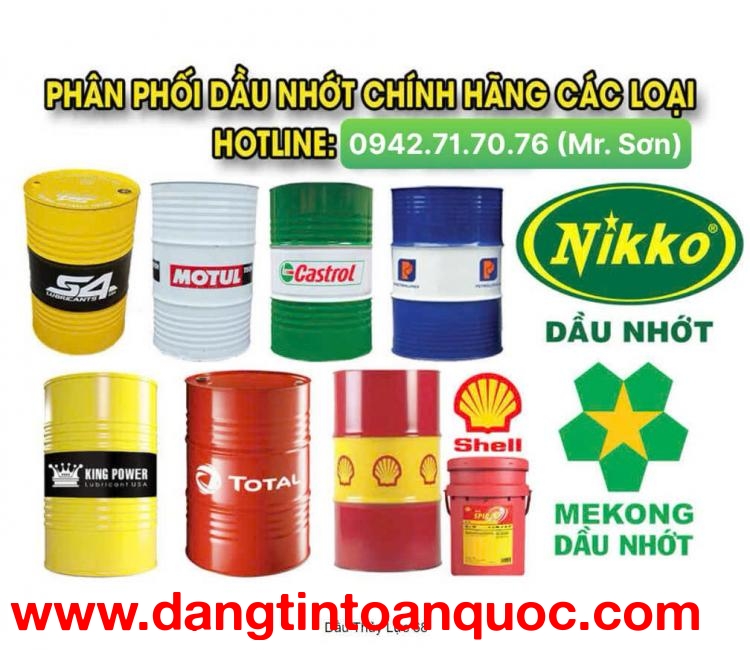 Nhớt 10, Dầu thủy lực AW68, Dầu thủy lực VG68 Giá rẻ tại TPHCM.