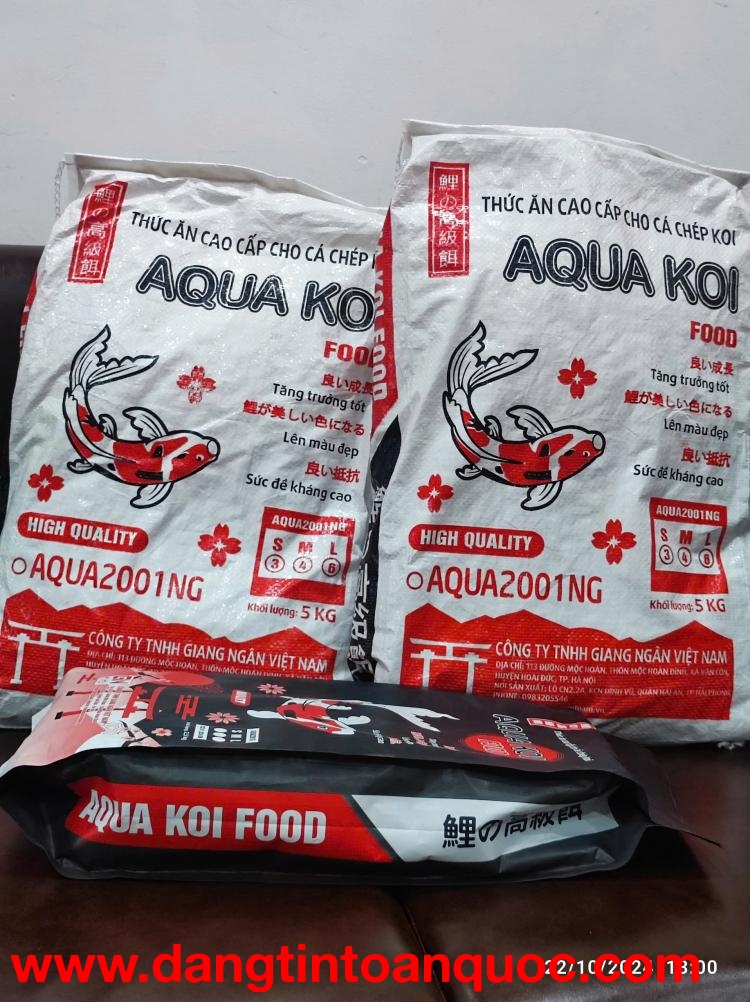 Aqua Koi – Thức ăn cao cấp, giúp cá Koi phát triển khỏe mạnh, tăng trưởng nhanh và duy trì sức khỏe 