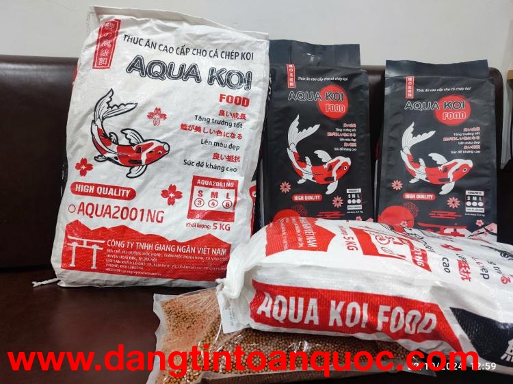 Aqua Koi 10kg – Sự lựa chọn hàng đầu dành cho người nuôi cá Koi chuyên nghiệp, cam kết chất lượng ca