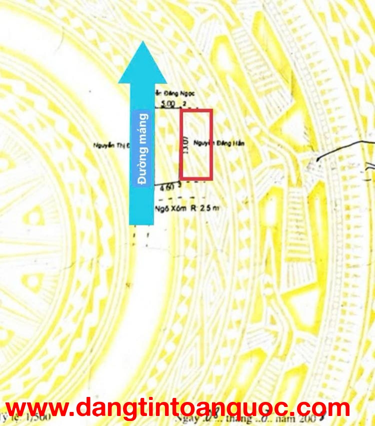 Mặt đường Máng Nước, Thuỷ Nguyên 1 lô góc siêu VIP.
DT: 130m2. Ngang 13m tuyệt đẹp chỉ 16,x tỷ