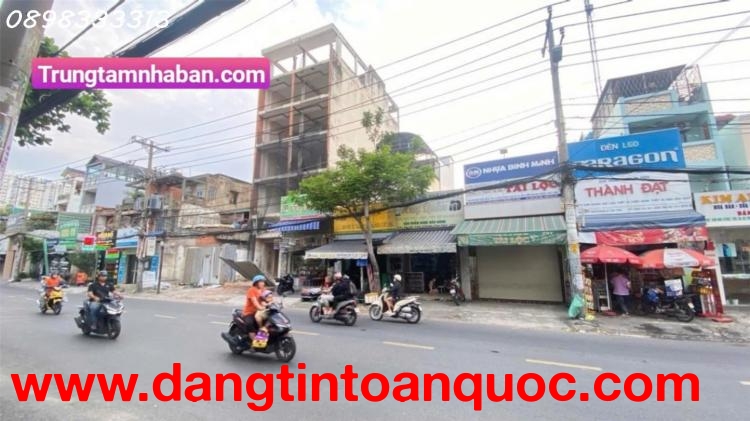 Bán nhà Mặt tiền đỉnh 789 Âu Cơ, Phường Tân Thành, Quận Tân Phú, 3,6x15, chỉ 7,6 tỷ. Trungtamnhaban