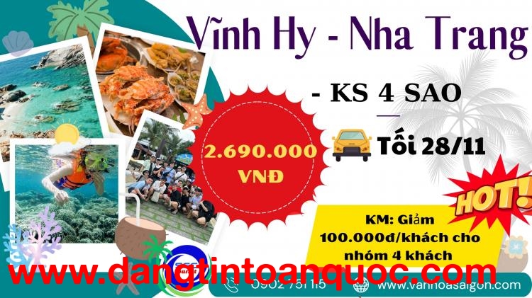 Vĩnh Hy - Nha Trang 3 ngay 3 đêm