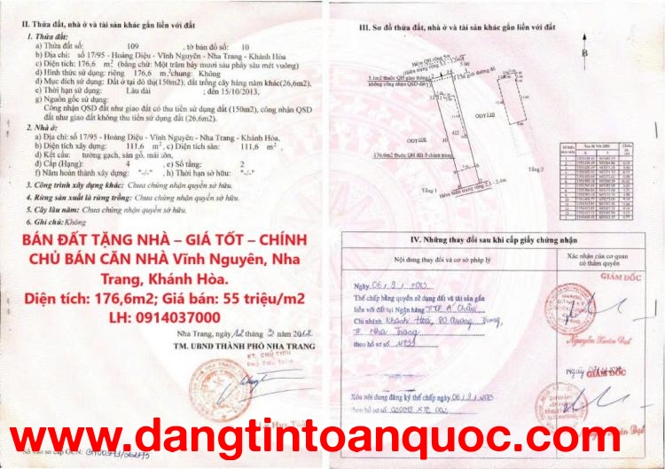 BÁN ĐẤT TẶNG NHÀ – GIÁ TỐT – CHÍNH CHỦ BÁN CĂN NHÀ Vĩnh Nguyên, Nha Trang, Khánh Hòa.