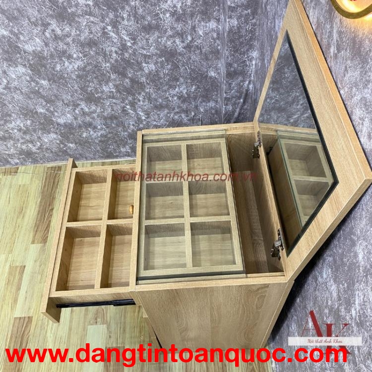 Bàn Trang Điểm Mini Thông Minh Gỗ MDF Cao Cấp