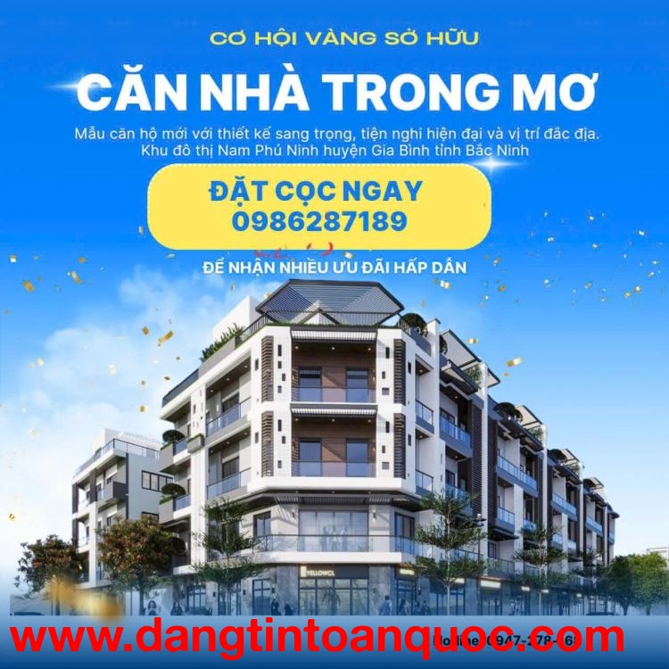 CƠ HỘI SỞ HỮU ĐẤT VÀNG TẠI NAM PHÚ NINH HUYỆN GIA BÌNH TỈNH BẮC NINH