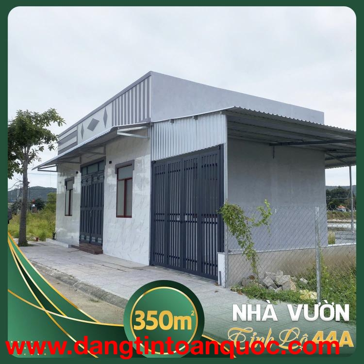 Nhà vườn gần TTHC TP Bà rịa 350 m2 SHR giá 5.5tr/m2 - NH hỗ trợ 70%