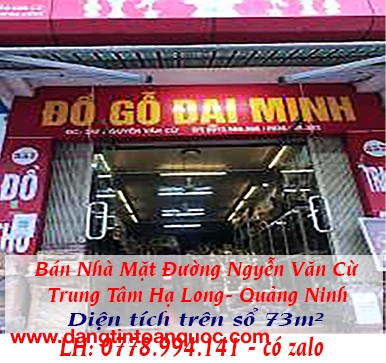 Chính Chủ Bán Nhà Mặt Đường Ngyễn Văn Cừ Trung Tâm Hạ Long- Quảng Ninh