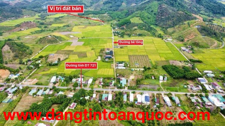 Lô đất 420m2 gần full thổ cư ngang 8m mặt tiền đường bê tông view cánh đồng và đồi sầu riêng mát mẻ 