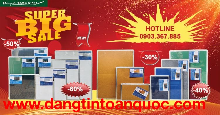 SUPER BIG SALE – BẢNG VIẾT BAVICO TRI ÂN KHÁCH HÀNG