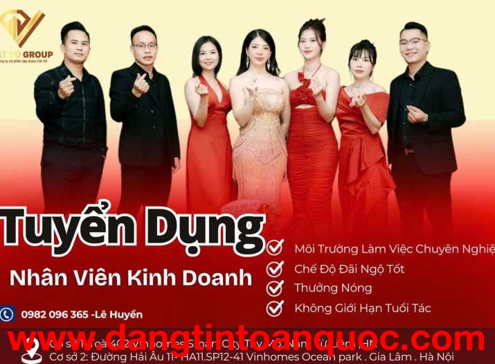 TUYỂN DỤNG NHÂN VIÊN KINH DOANH