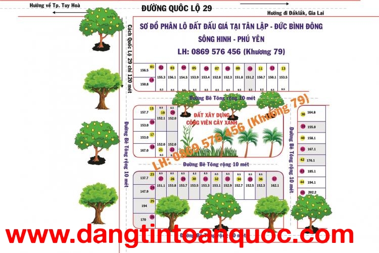 Đất Nền Giá Rẻ Tại Sông Hinh Phú Yên