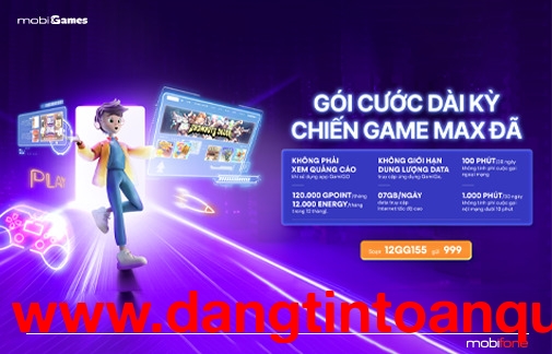 Gói 12GG155: Gói cước dài kỳ, chiến game max đã