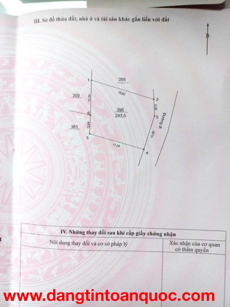 Hot hot! Bán 3 lô đất, mỗi lô ~ 100m2 mặt tiền 5m, tổng diện tích 293,5m2 tại THÔN 3, XÃ VẠN PHÚC, H