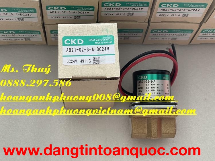 AB21-02-3-A DC24V - Van điện từ CKD giá tốt - Bình Dương