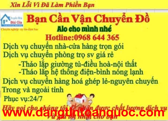 CHUYÊN GIA VẬN CHUỂN BÙI GIA