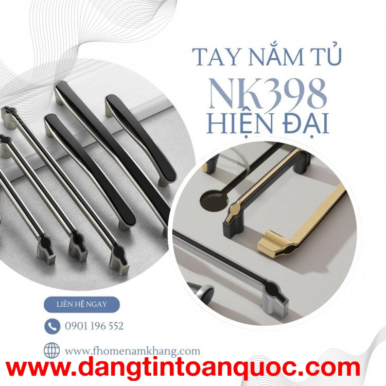 BST tay nắm tủ hợp kim bền đẹp và thiết kế hiện đại NK398