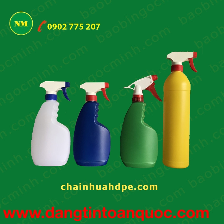 Bình Xịt Nhựa HDPE 0.5L đựng dung dịch vệ sinh bếp, nhà cửa