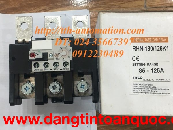 rơ le nhiệt teco RHN-180/125K1