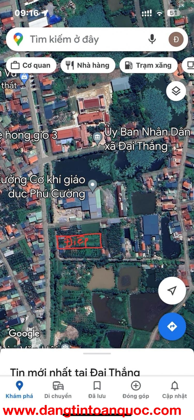 Bán đất Đại Thắng, Phú Xuyên, Hà Nội, Diện tích 1320m2, Giá rẻ chỉ 5,x tỷ.