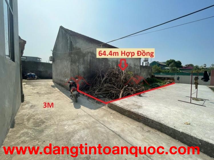 GIÁ 2,5 TỶ ĐẤT TẠI HỢP ĐỒNG-CHƯƠNG MỸ D/T:64,4M