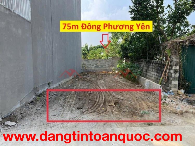 GIÁ 2 TỶ ĐẤT TẠI ĐÔNG PHƯƠNG YÊN-CHƯƠNG MỸ D/T:75M