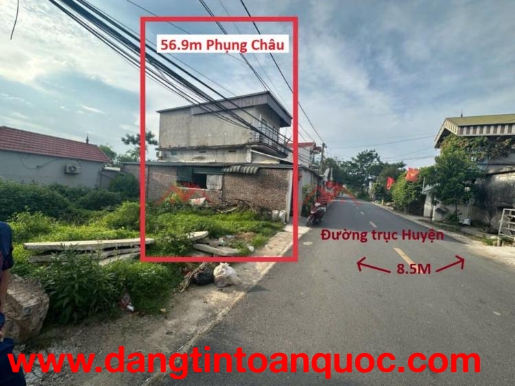 GIÁ 2,9 TỶ ĐẤT TẠI PHỤNG CHÂU-CHƯƠNG MỸ D/T:56,9M