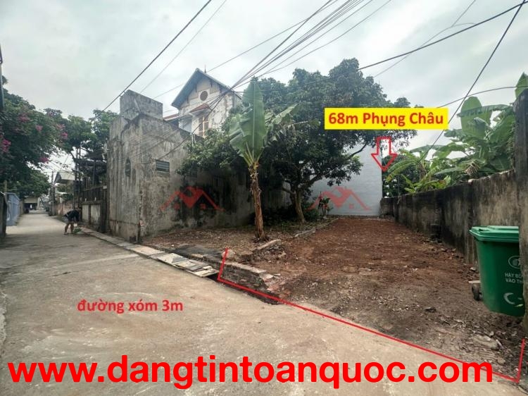 GIÁ 2,9 TỶ ĐẤT TẠI PHỤNG CHÂU-CHƯƠNG MỸ D/T: 68M