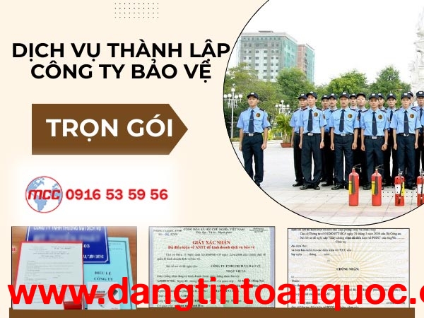 Chuyên thành lập công ty bảo vệ Đồng Nai