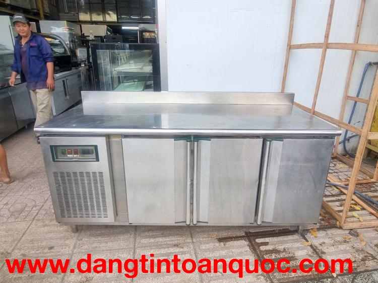 tủ bàn mát 3 cánh inox hiệu leejan đài loan dài 1.8m giá rẻ