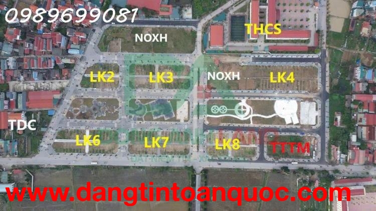 Bán đất đấu giá xã Thụy Lâm huyện Đông Anh view vườn hoa