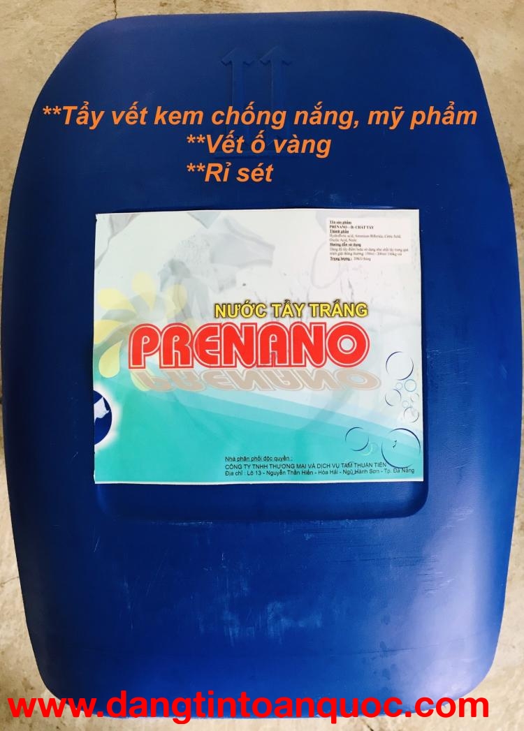 Nước tẩy trắng Prenano