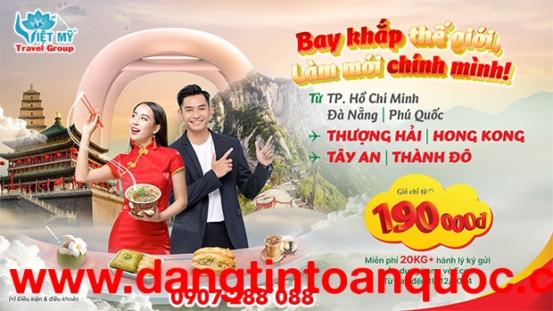 Vietjet ưu đãi vé máy bay mừng Noel đi Trung Quốc