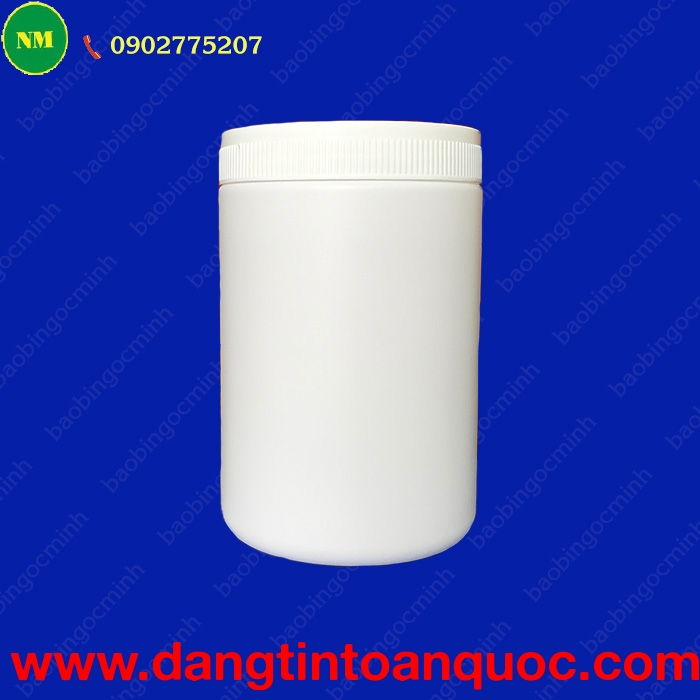 Hũ nhựa HDPE 1kg dáng cao