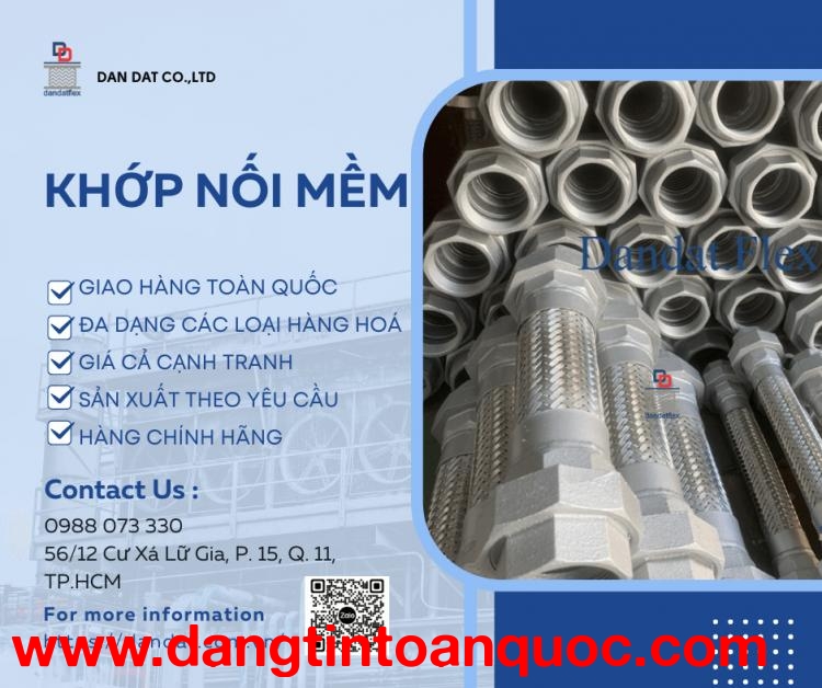 Khopnoimem, Khớp nối mềm inox 316, Khớp nối mềm inox công nghiệp