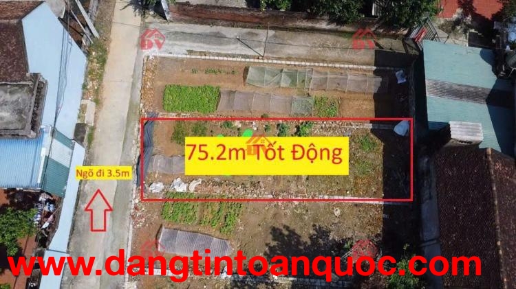 SIÊU PHẨM GIÁ 1,450 TỶ ĐẤT TẠI TỐT ĐỘNG-CHƯƠNG MỸ D/T:75,2M