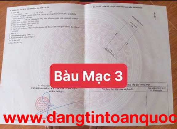 ????????Bán đất đường Bàu Mạc 3 - gần biển - Sát Nguyễn Chánh thông biển